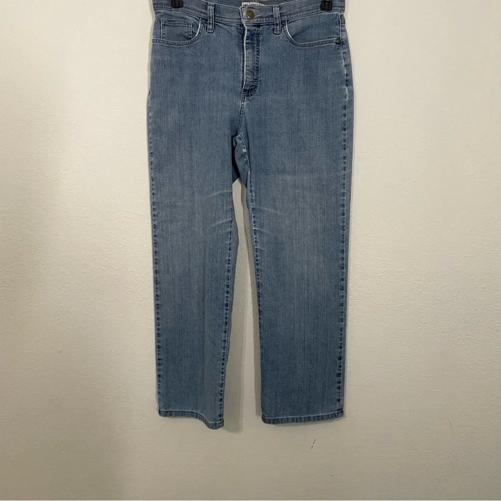 Lee Classic fit straight leg Blue Denim Jeans size 10 petite casual everyday - Picture 6 of 8